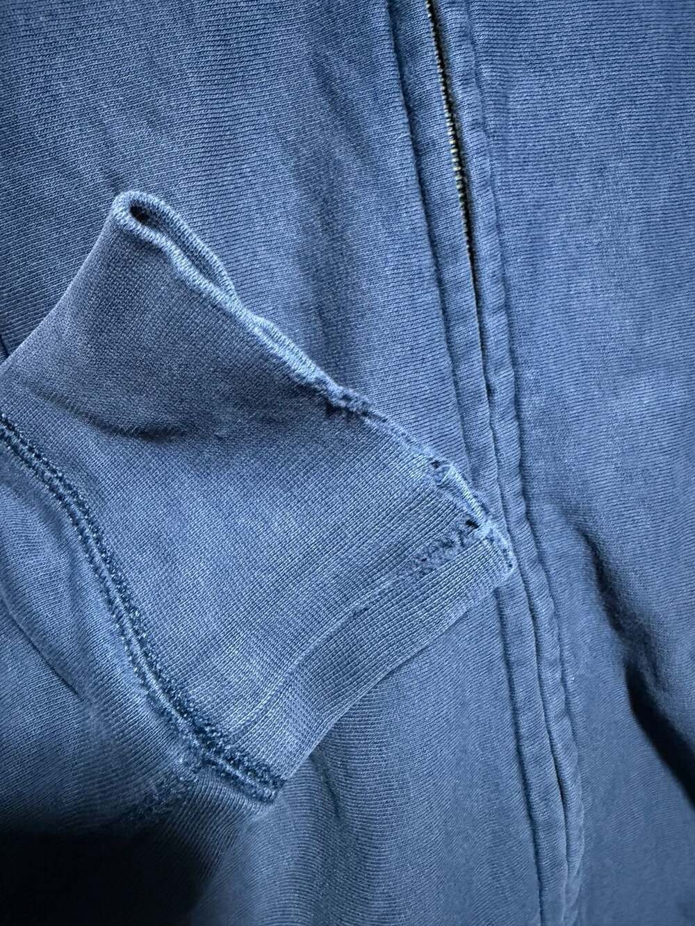 Burberry Brit Navy Full Zip Cotton Sweatshirt Jacket - Picture 6 of 7